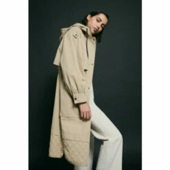 Warehouse Sales Store 32 Warehouse Quilted Hem Parka For Female