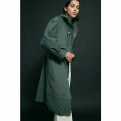 Warehouse Quilted Hem Parka For Female -Warehouse Sales Store unnamed file 414