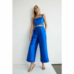 Warehouse Satin Twill Extreme Wide Crop Trouser For Female -Warehouse Sales Store unnamed file 4145