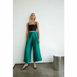 Warehouse Satin Twill Extreme Wide Crop Trouser For Female -Warehouse Sales Store unnamed file 4146