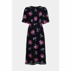 Warehouse Puff Sleeve Floral Maxi Dress For Female -Warehouse Sales Store unnamed file 4155