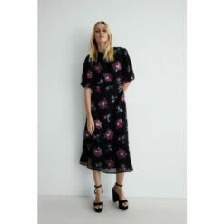 Warehouse Puff Sleeve Floral Maxi Dress For Female -Warehouse Sales Store unnamed file 4156