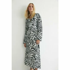 Warehouse Animal Satin Maxi Dress For Female -Warehouse Sales Store unnamed file 4168