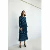 Warehouse Stripe Pleated Double Layer Midi Dress For Female