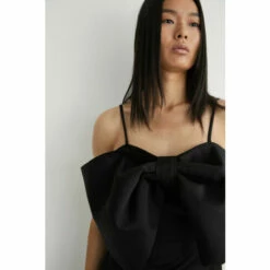 Warehouse Satin Bow Detail Mini Dress For Female -Warehouse Sales Store unnamed file 4213