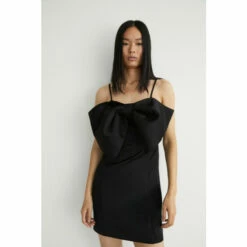 Warehouse Satin Bow Detail Mini Dress For Female -Warehouse Sales Store unnamed file 4216