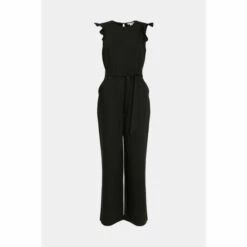 Warehouse Frill Sleeve Tie Waist Jumpsuit For Female -Warehouse Sales Store unnamed file 4242