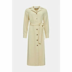 Warehouse Petite Fluid Twill Button Through Belted Shirt Dress For Female -Warehouse Sales Store unnamed file 4257