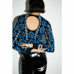 Warehouse Metallic Floral Jacquard Knit Top For Female -Warehouse Sales Store unnamed file 4324