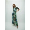 Warehouse WH X William Morris Society Printed Velvet Cut Out Jumpsuit For Female -Warehouse Sales Store unnamed file 4328