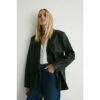 Warehouse Real Leather Double Breasted Relaxed Blazer For Female -Warehouse Sales Store unnamed file 4368