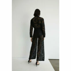 Warehouse Lace Wide Leg Trouser For Female -Warehouse Sales Store unnamed file 4377