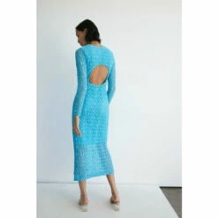 Warehouse Petite Long Sleeve Lace Cut Out Midi Dress For Female -Warehouse Sales Store unnamed file 4387