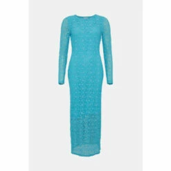 Warehouse Petite Long Sleeve Lace Cut Out Midi Dress For Female -Warehouse Sales Store unnamed file 4388