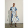 Warehouse Plus Size Tie Dye Voile Tie Back Midi Dress For Female -Warehouse Sales Store unnamed file 4403