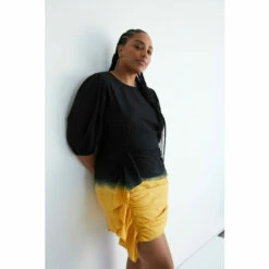 Warehouse Plus Size Tie Dye Ruched Skirt Mini Dress For Female