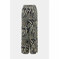 Warehouse Satin Animal Wide Leg Trouser Coord For Female -Warehouse Sales Store unnamed file 4433