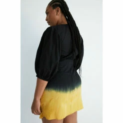 Warehouse Plus Size Tie Dye Ruched Skirt Mini Dress For Female -Warehouse Sales Store unnamed file 444