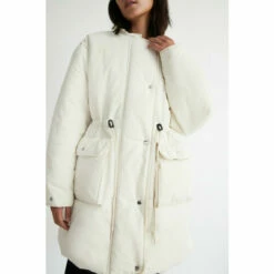 Warehouse Detachable Hood Drawcord Padded Jacket For Female -Warehouse Sales Store unnamed file 4447