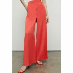 Warehouse Satin Premium Wide Leg Trouser For Female -Warehouse Sales Store unnamed file 4457