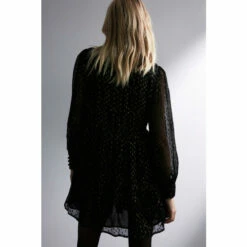 Warehouse Sparkle Tie Neck Mini Dress For Female -Warehouse Sales Store unnamed file 4467