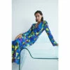 Warehouse WH X Kimberley Burrows Printed Satin Maxi Dress For Female