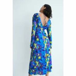 Warehouse WH X Kimberley Burrows Printed Satin Maxi Dress For Female -Warehouse Sales Store unnamed file 4472