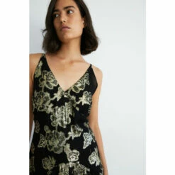 Warehouse Sparkle Jacquard Ruffle Maxi Dress For Female -Warehouse Sales Store unnamed file 4477