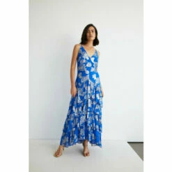 Warehouse Sparkle Jacquard Ruffle Maxi Dress For Female -Warehouse Sales Store unnamed file 4481
