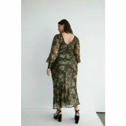 Warehouse Plus Size Sparkle Floral Bias Cut Midi Dress For Female -Warehouse Sales Store unnamed file 4541