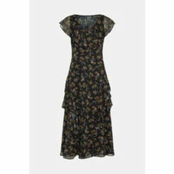 Warehouse Floral Ruffle Maxi Dress For Female -Warehouse Sales Store unnamed file 4591