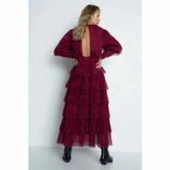 Warehouse Printed Tiered Tulle Dress For Female -Warehouse Sales Store unnamed file 4595