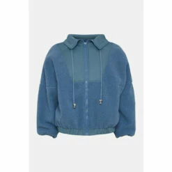 Warehouse Gathered Neck Fleece For Female -Warehouse Sales Store unnamed file 4612