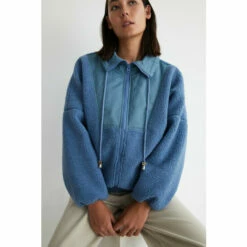 Warehouse Gathered Neck Fleece For Female -Warehouse Sales Store unnamed file 4613