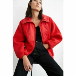 Warehouse Gathered Neck Fleece For Female -Warehouse Sales Store unnamed file 4614