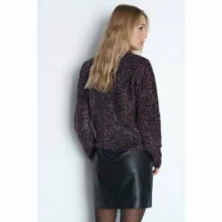 Warehouse Metallic Tinsel Crew Knit Jumper For Female -Warehouse Sales Store unnamed file 4617