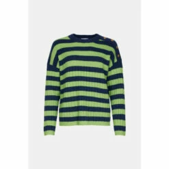 Warehouse Wide Rib Stripe Button Knit Jumper For Female 13 Warehouse Wide Rib Stripe Button Knit Jumper For Female -Warehouse Sales Store unnamed file 4625