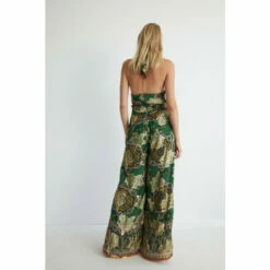 Warehouse Petite Sparkle Border Print Halter Jumpsuit For Female -Warehouse Sales Store unnamed file 4646