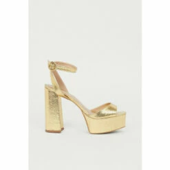 Warehouse Metallic Platform Sandal For Female -Warehouse Sales Store unnamed file 4665