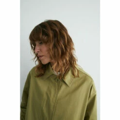 Warehouse Luxe Button Through Cotton A Line Trench For Female -Warehouse Sales Store unnamed file 4677