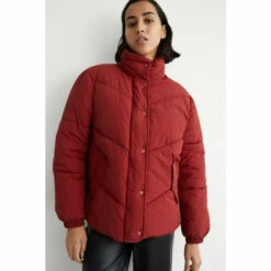 Warehouse Essential Funnel Neck Padded Jacket For Female -Warehouse Sales Store unnamed file 473