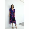 Warehouse Abstract Print Pleated Midi Dress For Female -Warehouse Sales Store unnamed file 4756