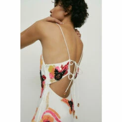 Warehouse Petite Embellished Floral Midi Slip Dress For Female -Warehouse Sales Store unnamed file 4763