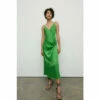 Warehouse Petite Satin Wrap Ruched Slip Midi Dress For Female -Warehouse Sales Store unnamed file 4784