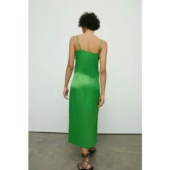 Warehouse Petite Satin Wrap Ruched Slip Midi Dress For Female -Warehouse Sales Store unnamed file 4786