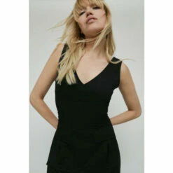 Warehouse Pique Utility Tie Waist Dress For Female -Warehouse Sales Store unnamed file 4804