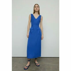 Warehouse Pique Utility Tie Waist Dress For Female -Warehouse Sales Store unnamed file 4809