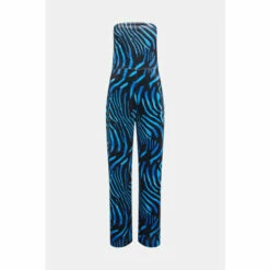 Warehouse Zebra Print Velvet Bandeau Wide Leg Jumpsuit For Female -Warehouse Sales Store unnamed file 4814