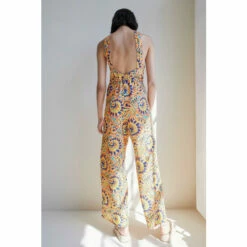 Warehouse Textured Jersey Paisley Halter Neck Jumpsuit For Female -Warehouse Sales Store unnamed file 4819