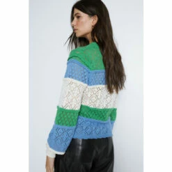 Warehouse Pointelle Knit Scallop Detail Jumper For Female -Warehouse Sales Store unnamed file 4845